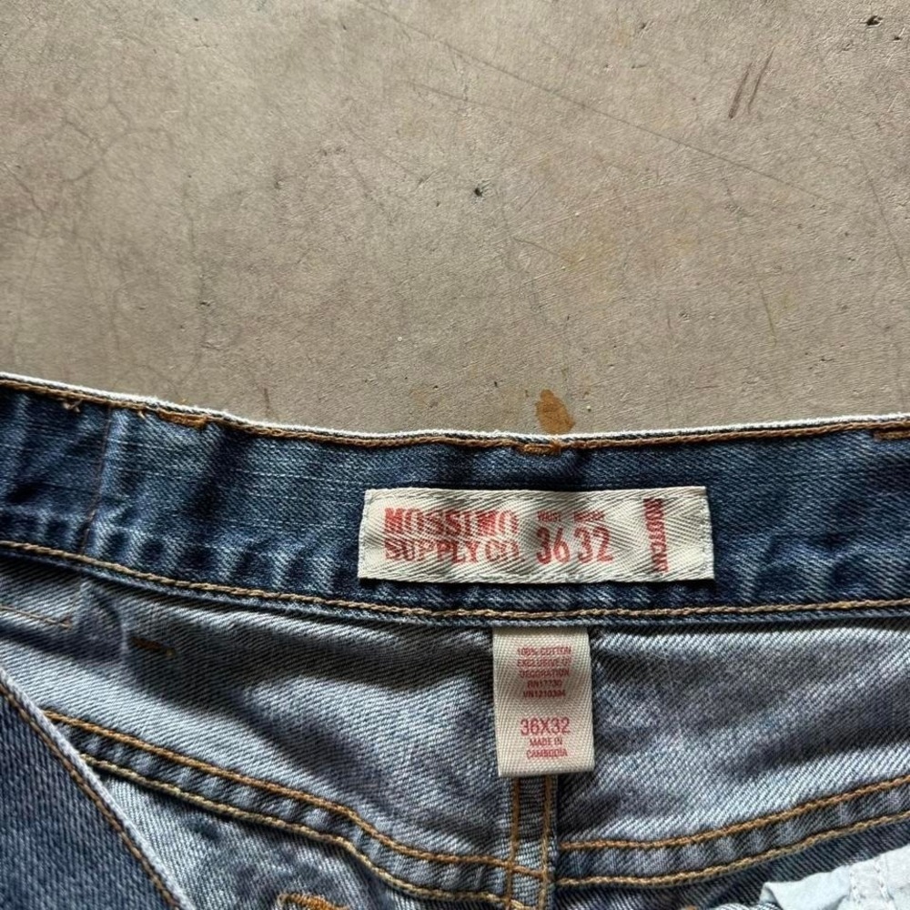 Baggy Mossimo Bootcut Denim Jeans Surf Summer Vintage Y2K 90s 36x32 - Picture 6 of 6